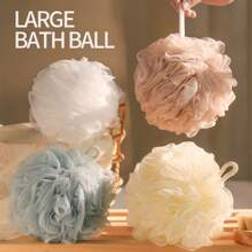 Shein 1pc Large Bath Sponge Exfoliating Mesh Shower Sponge Shower Flower Ball