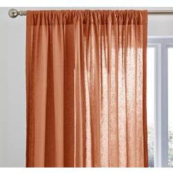 Dunelm Slot Top Voile Butterscotch 167x228cm