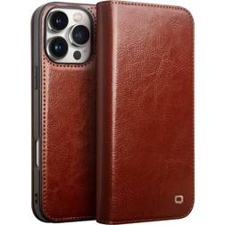 Qialino Classic Leather Wallet Case for iPhone 16 Pro