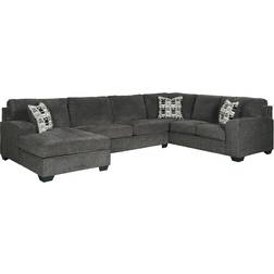 Signature Design by Ashley Ballinasloe Black/Gray Sofa 143" 3 5 Seater