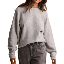 Nelly Star Knit Sweater - Light Grey