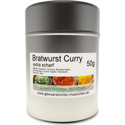 Gewürzkontor München Bratwurst Curry Extra Hot Shaker 50g