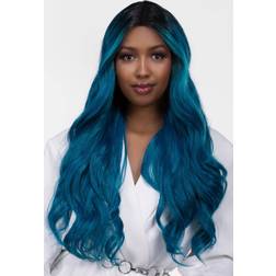 Fahlén Of Sweden Lace Front Wig Luna 22 inch Black Blue Ombre
