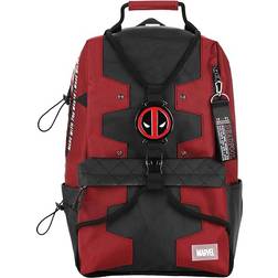 BioWorld Marvel Deadpool Bungee Suit Up Character Backpack - Maroon