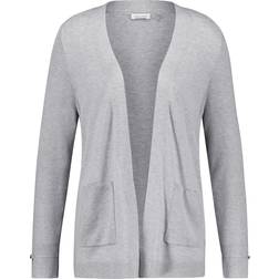 Gerry Weber Open Cardigan Made of Fine Knit - Silver Grey Melange