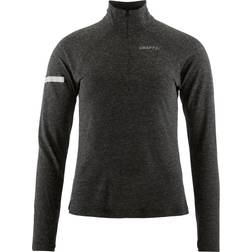Craft Women's Advance Subz Wool Ls Tee Black-Melange