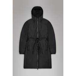 Rains Lohja Long Insulated Curve Jacket - Black