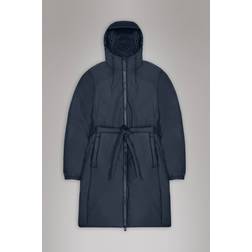 Rains Lohja Long Insulated Curve Jacket - Navy