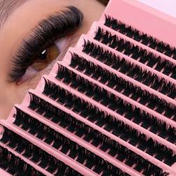 Shein Pcs D Clusters Lash Thick Fluffy Clusters Eyelashes C Curl Individual DIY At Home Lash Extensions Soft And Natural Wispy Lashes