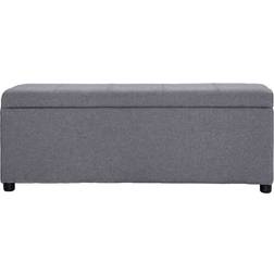 vidaXL 281317 Light Grey Banco de Almacenamiento 116x43cm