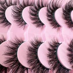 Shein pairs New NaturalLooking Thick Fluffy False Eyelashes Dramatic Lashes Suitable For Daily Party And Travel Use
