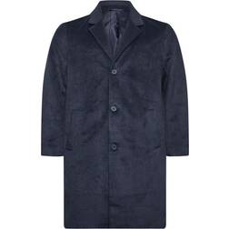 BadRhino Big & Tall Single Breasted Coat - Navy Blue