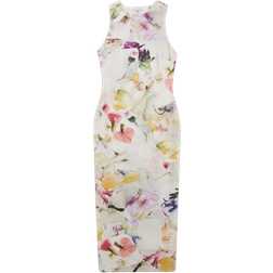 Ted Baker Lilyha Floral Bodycon Midi Dress - White