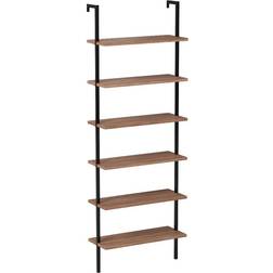 Nathan James Theo Oak/Black Book Shelf 215.9cm