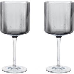 ferm LIVING Ripple Rødvinsglas 30cl 2stk