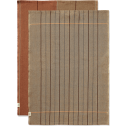ferm LIVING Ito Viskestykke Brun, Hvid (70x50cm)