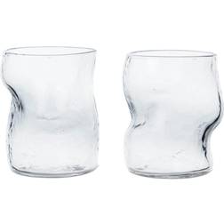 ferm LIVING Dimple Drinking Glass 27cl 2pcs