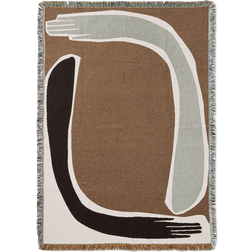 ferm LIVING Pose Tapestry 120x170 cm Coffee Tæppe Brun (170x130cm)