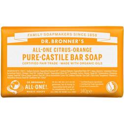 Dr. Bronners Pure Castile Bar Sæbe Citrus Orange 140g