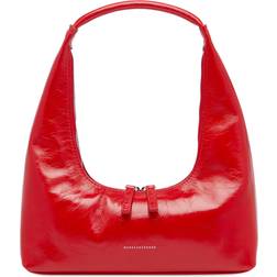 Marge Sherwood Hobo Shoulder Bag - Apple Red Crinkle