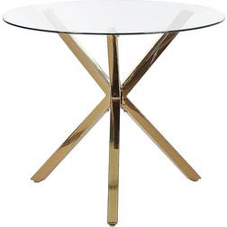 Beliani Modern Savoni Round Gold Matbord 90cm