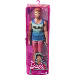 Mattel Barbie Ken Fashionistas Brown Cropped Hair Malibu Tank Beachwear HBV26