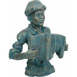 Alexandra House Living Magnesium Music Blue Dekorationsfigur 62cm