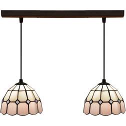 Viro Tiffany Pink/Black Pendant Lamp 20cm