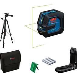 Bosch Cross Laser GLL 20-22 G Green + Holder LB 10 + Tripod BT 150