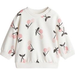 H&M Baby's Printed Sweatshirt - White/Cherries