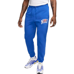 Nike Men's Club Fleece Cuffed Pants - Game Royal/Safety Orange