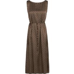 Bruuns Bazaar Acacia Karola Dress - Brown/Cream Dot Print