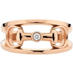 Gucci Horsebit Ring - Rose Gold/Diamond