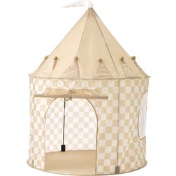 Kids Concept Play Tent Check Yellow