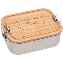 Lässig Bamboo Roestvrijstalen lunchbox, Adventure Grijs