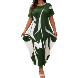 Shein Lune Plus Graphic Print Dress