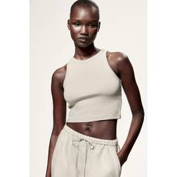 H&M Dame Brun Kort singlet