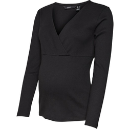 Mamalicious Vero Moda Maternity Paita 'LAVENDER' musta