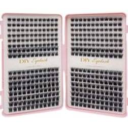 Shein 384pcs Individual Lashes Eyelash Book Clusters Extensions False Eyelash DIY At Home Cluster Eyelash Extensions Makeup