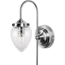 Globen Lighting Juni Clear/Steel Väggarmatur