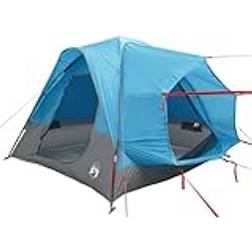 vidaXL Car Tent 4-Person Blue Waterproof