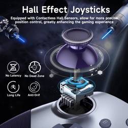 EasySMX X10 Trådlös Kontroll Hall Effect Dark Silver