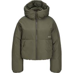 Jack & Jones Lolly Puffer Jacket - Green/Grape Leaf