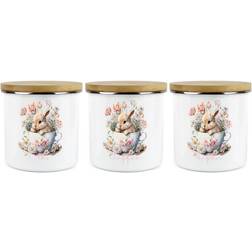 Purely Home Teacup Bunny Hot Drinks Kitchen Container 3pcs 1.2L