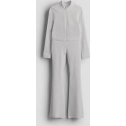 H&M Mädchen Zweiteiler aus Baumwolljersey Grau 9-10Y