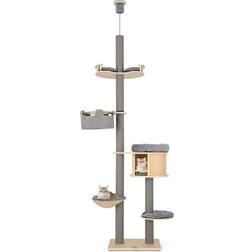 Costway Floor to Ceiling Cat Tree with Adjustable Height for Indoor