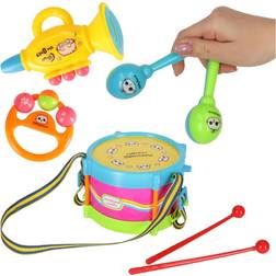 Pricenet Musical Instruments for Children Drum Rattles Set