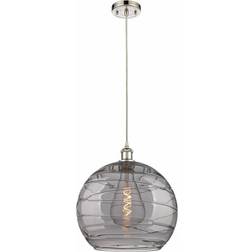 Innovations Lighting Athens Deco Swirl Brushed Satin Nickel Pendant Lamp 14"