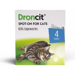 Droncit Spot on Wormer for Cats 4 Tubes