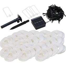 Lunartec Solar LED White String Light 50 Lamps